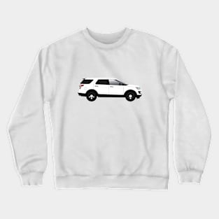 White Explorer SUV Crewneck Sweatshirt